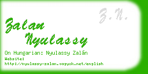 zalan nyulassy business card